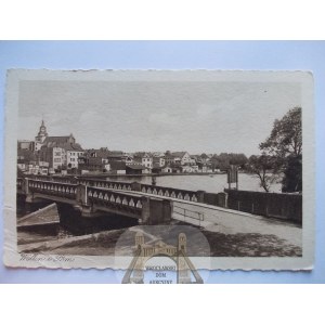 Wolin, Wollin, panorama, bridge, ca. 1925