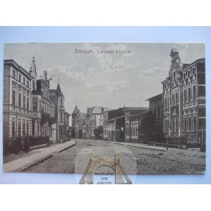 Sławno, Schlawe, Straße, Koszalińskie Przedmieście, 1916