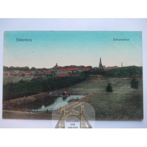 Zlocieniec, Falkenburg, panorama, 1912