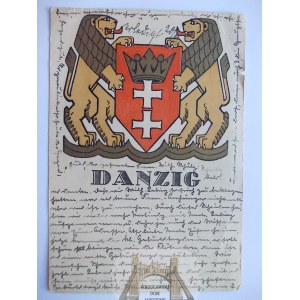 Danzig, Danzig, city coat of arms, ca. 1935