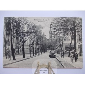 Sopot, Zoppot, Seestrasse, ok. 1910