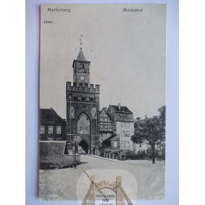 Malbork, Marienburg, Marientor, ok. 1915