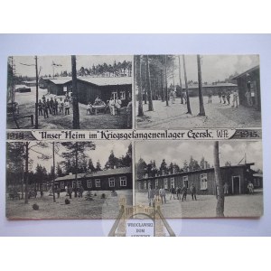Czersk, obóz jeniecki, 4 widoki, ok. 1915