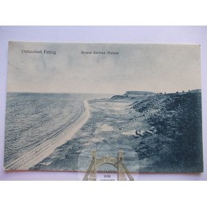 Puck, Puzig, plaża, ok. 1910