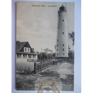 Hel, Hela, lighthouse, 1913