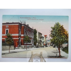 Miastko, Rummelsburg, Bahnhofstrasse , poczta, 1931