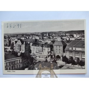 Słupsk, Stolp, panorama, 1941