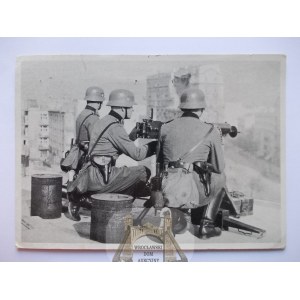 Warschau, Besatzung, SS-Stellung auf dem Dach, CKM 1940