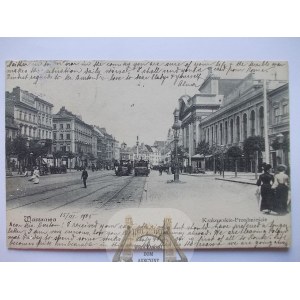 Warszawa, Krakowskie Przedmieście, wyd. Rzepkowicz, nr 7 1905