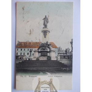 Warsaw, Mickiewicz monument, H.P. issue 12, ca. 1905
