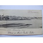 Warschau, Gesamtansicht, zweiteiliges Panorama, gefaltet, 1904