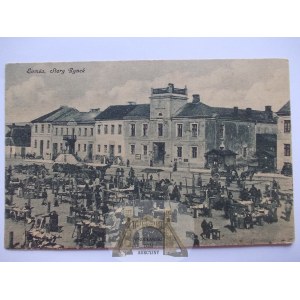 Lomza, Old Market Square, market day, ca. 1920