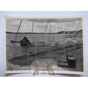 Lake Wigry near Suwalki, Augustow, nets, 1939