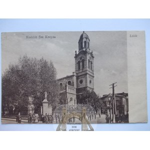 Łodź, kościół św. Krzyża, 1925
