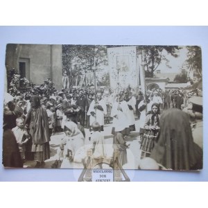 Łowicz, msza święta, prywatna kartka, 1915