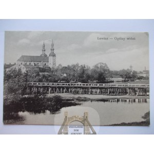 Lowicz, panorama, bridge, ca. 1910