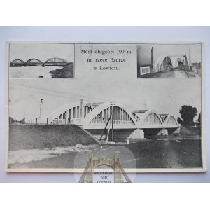 Łowicz, most na Bzurze, ok. 1930