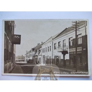 Wieruszów, okupacja, ulica, zdjęciowa, ok. 1940
