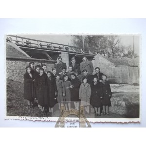Starachowice, most, ludzie, ok. 1935