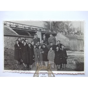 Starachowice, Brücke, Menschen, ca. 1935