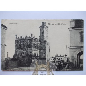 Sandomierz, ratusz z XII wieku, ok. 1915