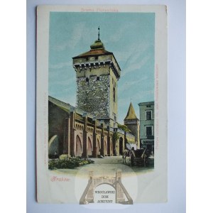 Cracow, Florian Gate, Friedlein Publishing House, ca. 1900.