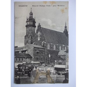 Kraków, kościół Bożego Ciała i plac Wolnica, ok. 1910