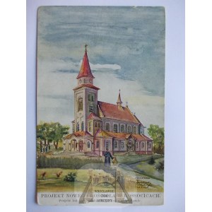 Kraków Swoszowice, Kossocice, kościół, ok. 1920