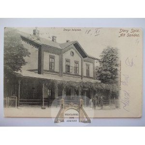 Stary Sącz, dworzec Kolejowy, ok. 1900