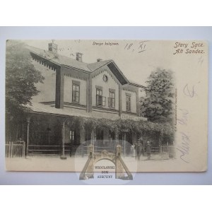 Stary Sącz, railroad station, ca. 1900