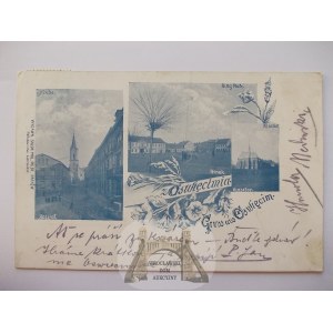 Oświęcim, 3 widoki, 1900