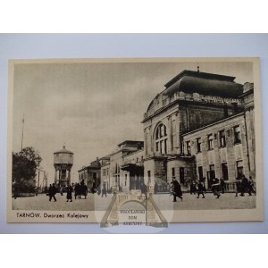 Tarnów, dworzec kolejowy, ok. 1935