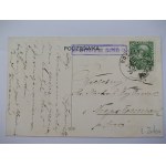 Palczowice k. Zator, kościół drewniany, pośrednictwo pocztowe, ambulans kolejowy, ok. 1910