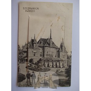 Szczawnica, train station, leporello 10 views, ca. 1910