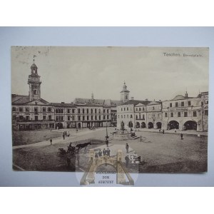 Cieszyn Teschen, Market Square, 1909