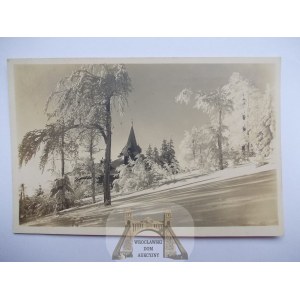 Beskidy, Szyndzielnia, schronisko, zimą, 1931