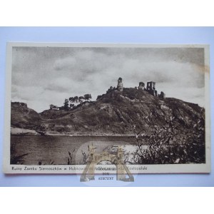 Hubków k. Rowne, ruiny zamku, ok. 1935