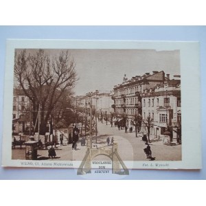 Wilno, ulica A. Mickiewicza, ok. 1930, Litwa