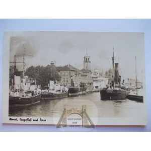 Klaipeda, Memel, steamships, 1942, Lithuania
