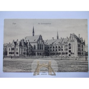 Ryga, Riga, szkoła, 1911 Łotwa