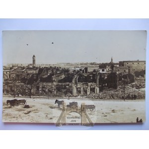 Działdowo, Soldau, zniszczenia wojenne, zdjęciowa, 1915
