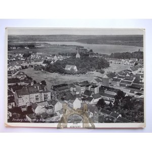 Olecko, Treuburg, aerial panorama, 1941