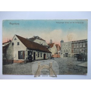 Węgorzewo, Angerburg, Konigsbergerstrasse, 1915