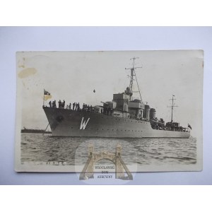 Polnisches Kriegsschiff, ORP Wicher, 1938