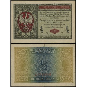 Polska, 1/2 marki polskiej, 9.12.1916