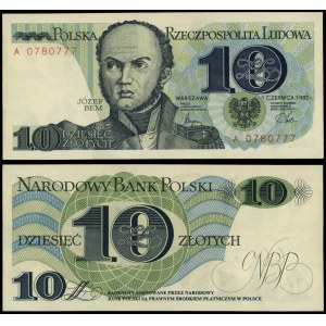 Polska, 10 złotych, 1.06.1982