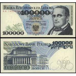 Polska, 100.000 złotych, 1.02.1990