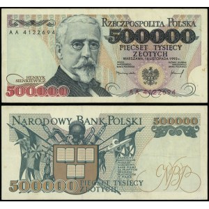 Poland, 500,000 zloty, 16.11.1993