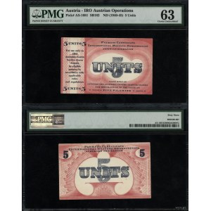 United Nations, voucher worth 5 units, no date (1948)