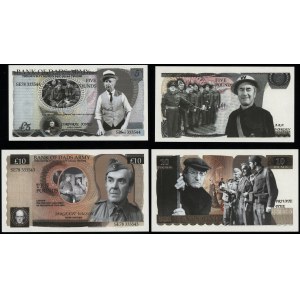 Wielka Brytania, zestaw 4 banknotów reklamowych